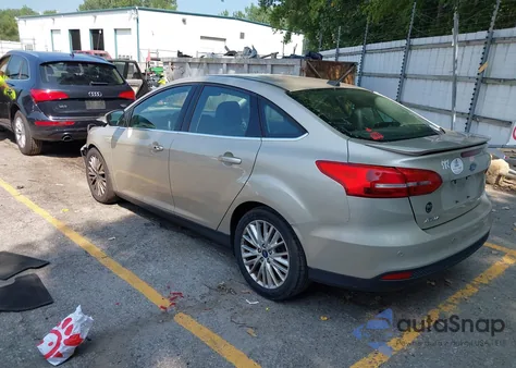 2017 Ford Focus Titanium from USA, damaged, VIN 1FADP3J28HL331830